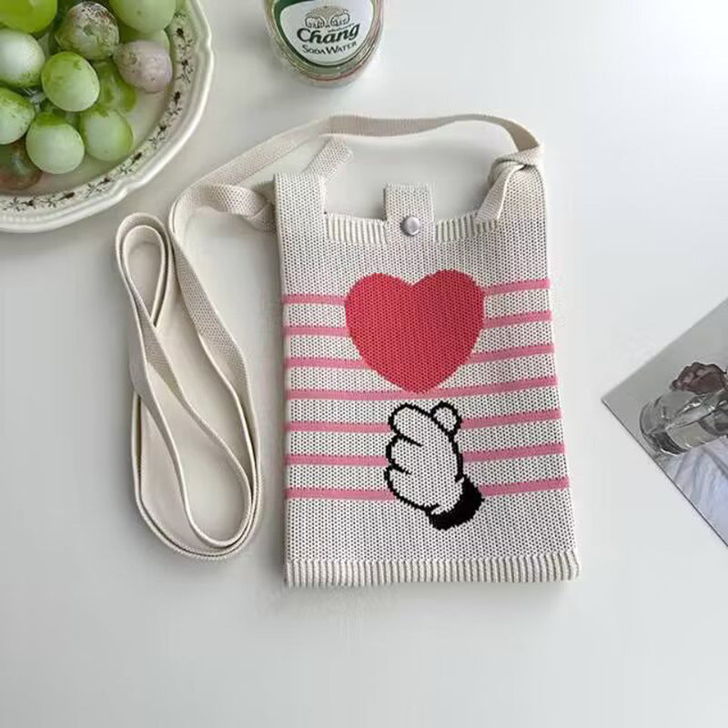Wolf | Womens Crossbody Bag Small Shoulder Handbag Mini