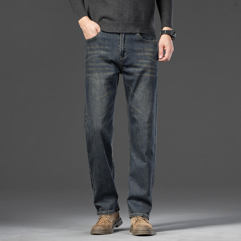 Jules | Mens Straight Leg Loose Washed Retro Jeans - 1