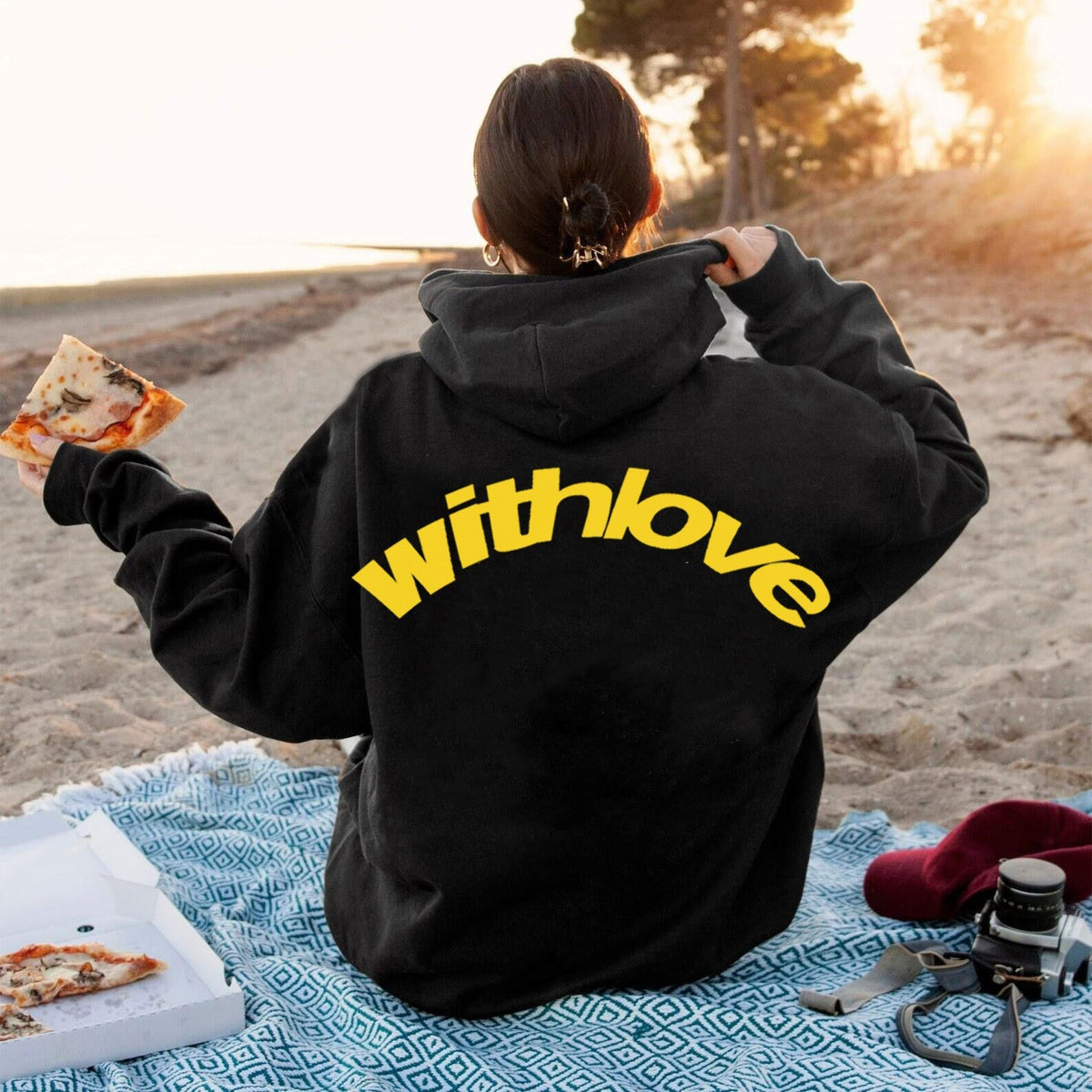 Leif | Womens Hoodies Hooded Sweatshirt Letter Print Long Sleeve Jacket - 11