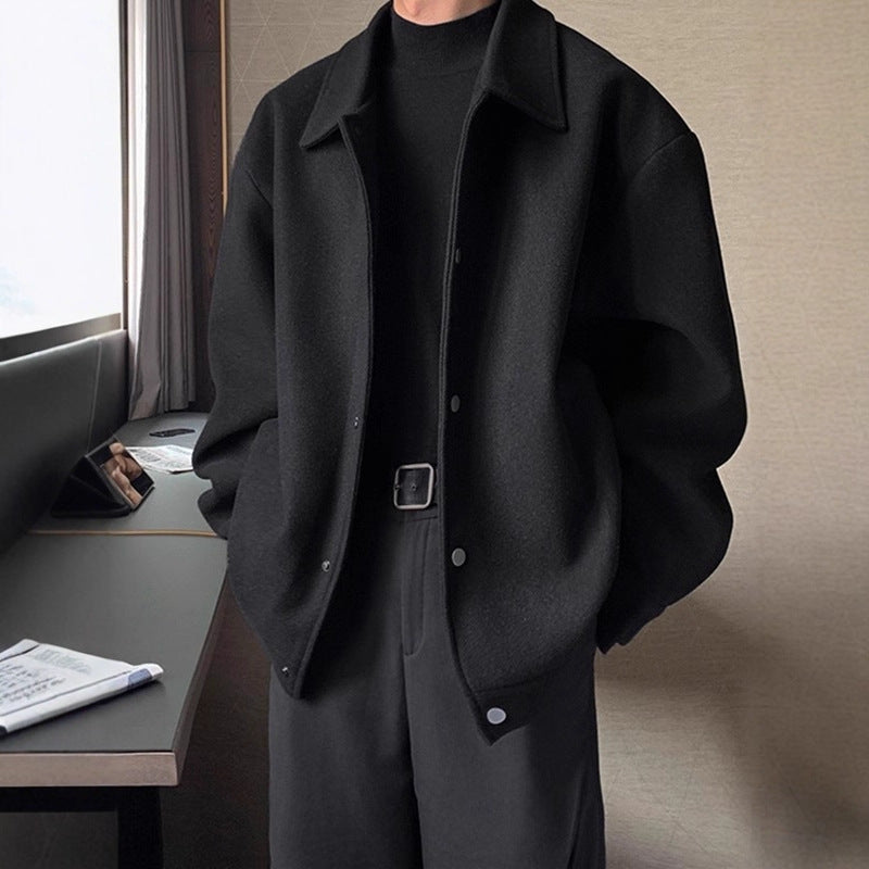 Delphine | Mens Winter Jacket Wool Autumn Casual Loose Jacket - 1