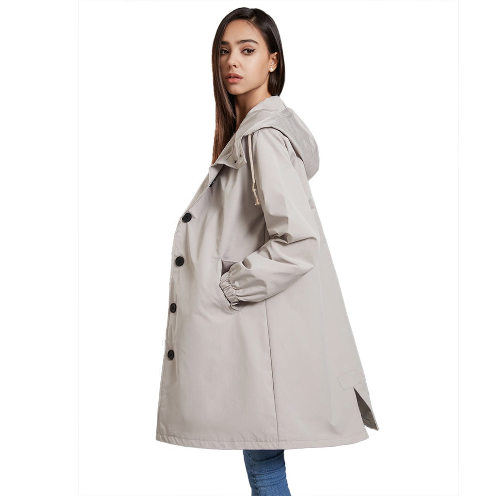 Coco | Womens Waterproof Jacket Hooded Windbreaker Lightweight Rain Coat