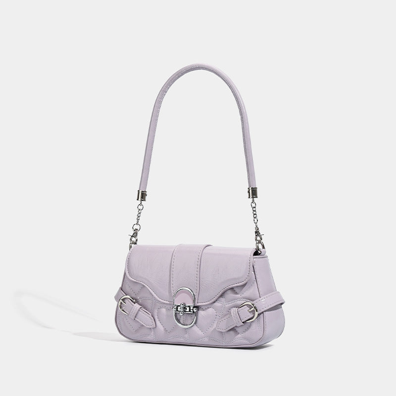 York | Womens Shoulder Bag Underarm Baguette Handbag Small