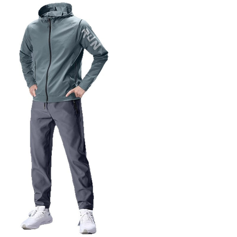 Rafferty | Mens Winter Running Set Tracksuit Quick Dry Sports Two Piece Set