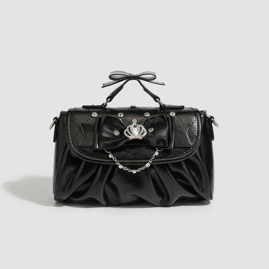 Baz | Womens Shoulder Bag Bow Rhinestone Evening Handbag