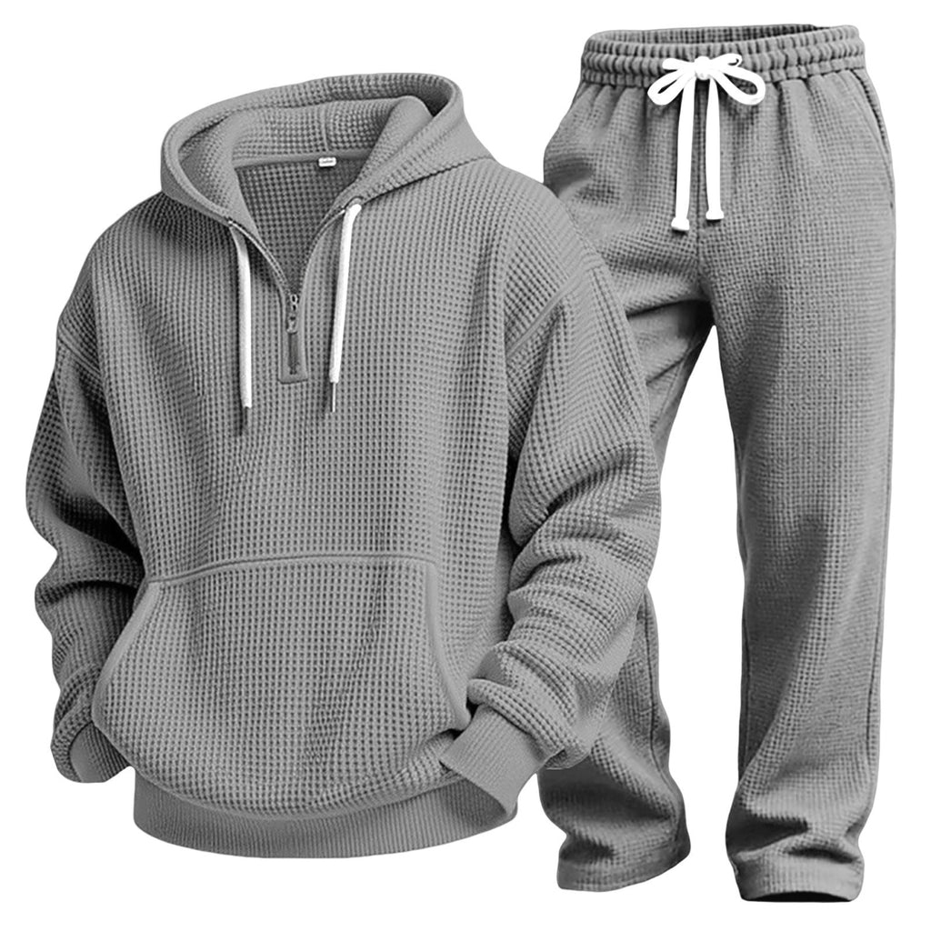 Gulliver | Mens Waffle Knit Casual Sports Versatile Trousers - 4