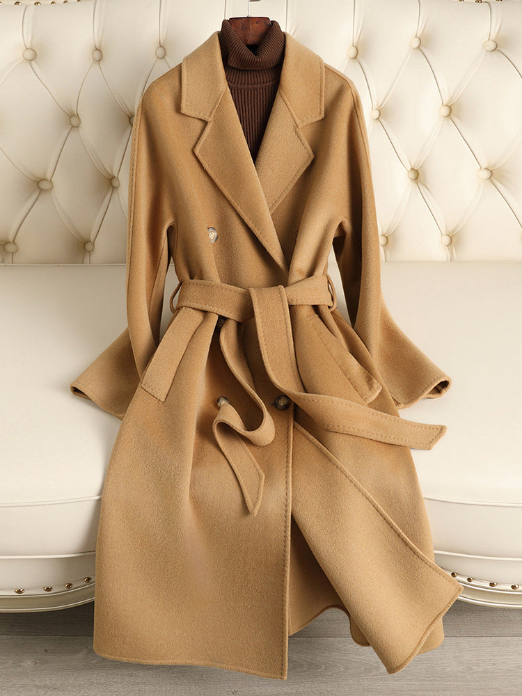 Adeline | Womens Winter Wool Longline Long Loose Warm Coat - 3
