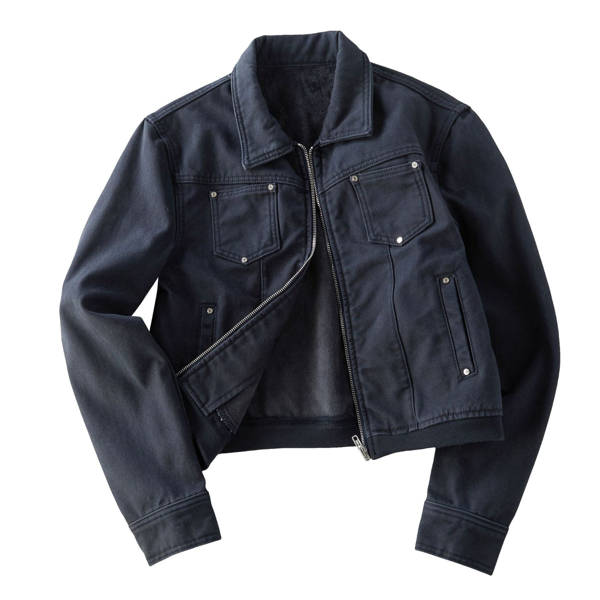 Freya | Womens Cropped Vintage Denim Jacket