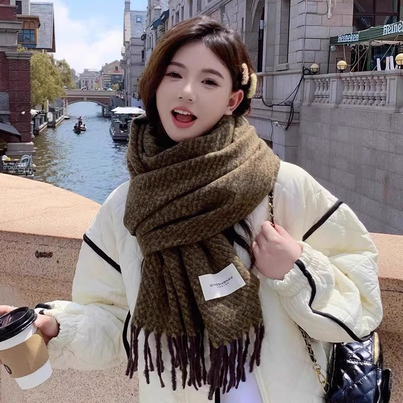 Quill | Womens Autumn Winter Warm Soft Gradient Long Shawl Scarf - 4