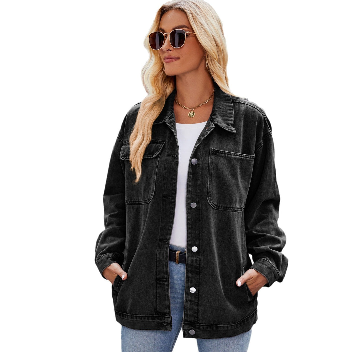 Cordelia | Womens Vintage Washed Denim Jacket