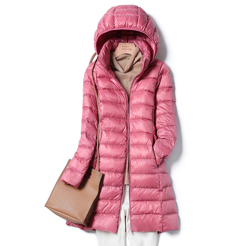 Wendell | Womens Puffer Coat Longline Hooded Down Warm Winter Coat