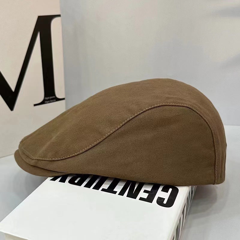 Merrick | Mens British Vintage Newsboy Peaked Flat Cap Hat - 1