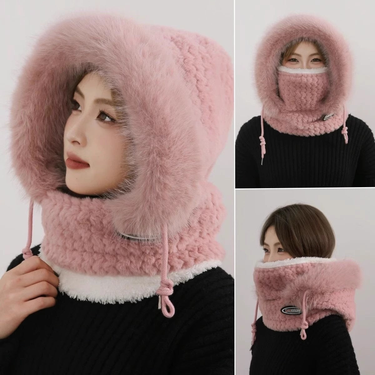 Arabella | Womens Balaclava Neck Warmer Windproof Fleece Winter Ski Mask