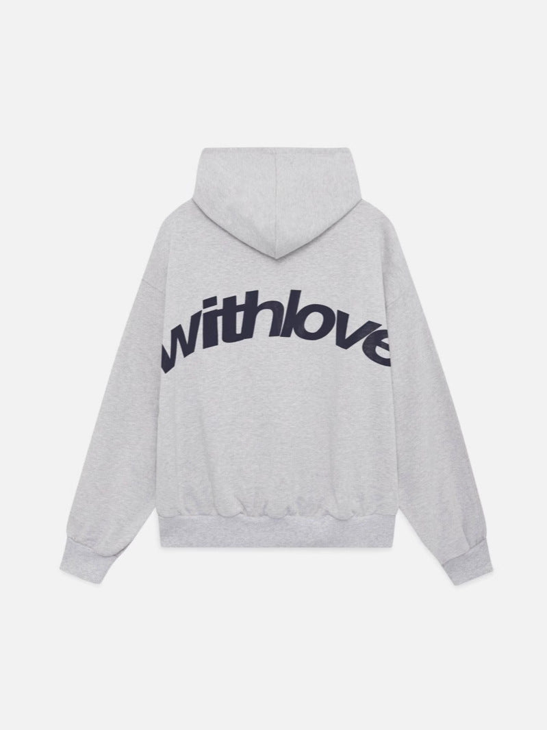 Leif | Womens Hoodies Hooded Sweatshirt Letter Print Long Sleeve Jacket - 4