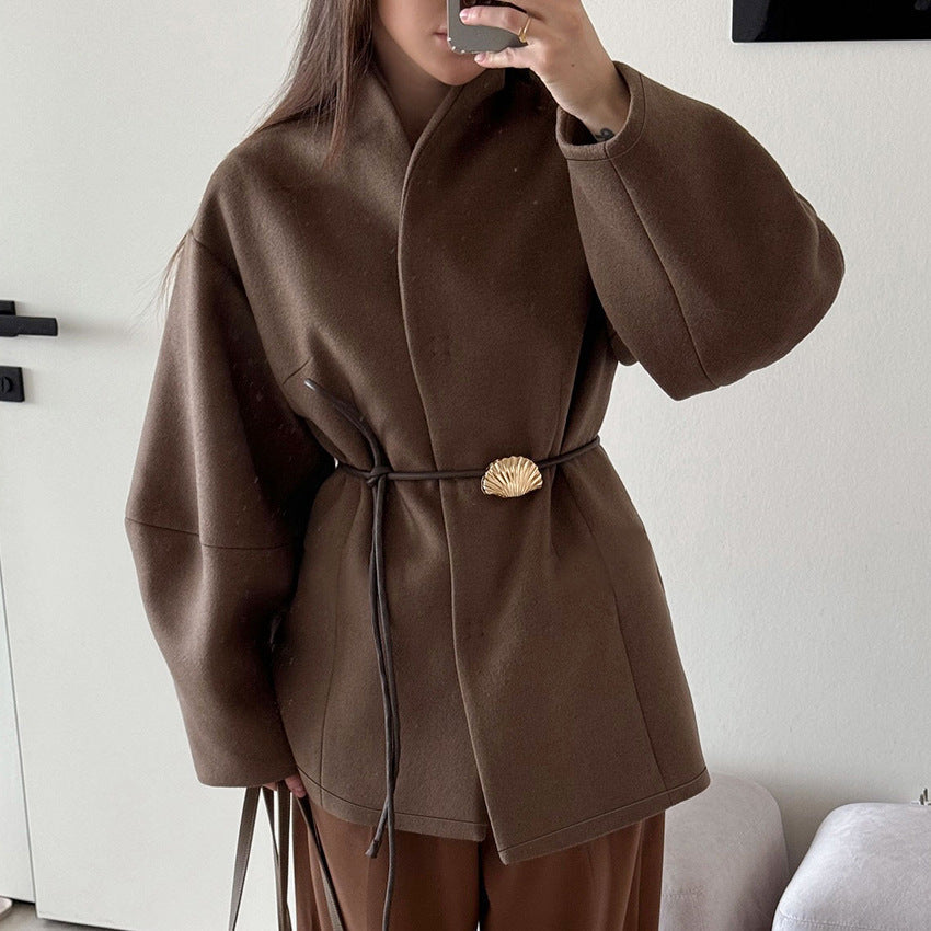 Katarina | Womens Wool Coat Belted Winter Overcoat