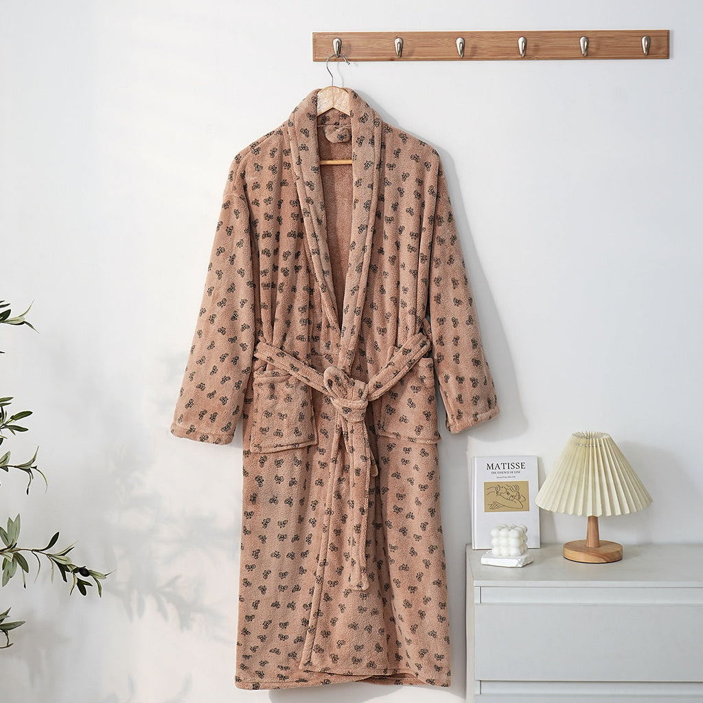 Yorick | Womens Dressing Gown Fleece Hooded Bathrobe Robe