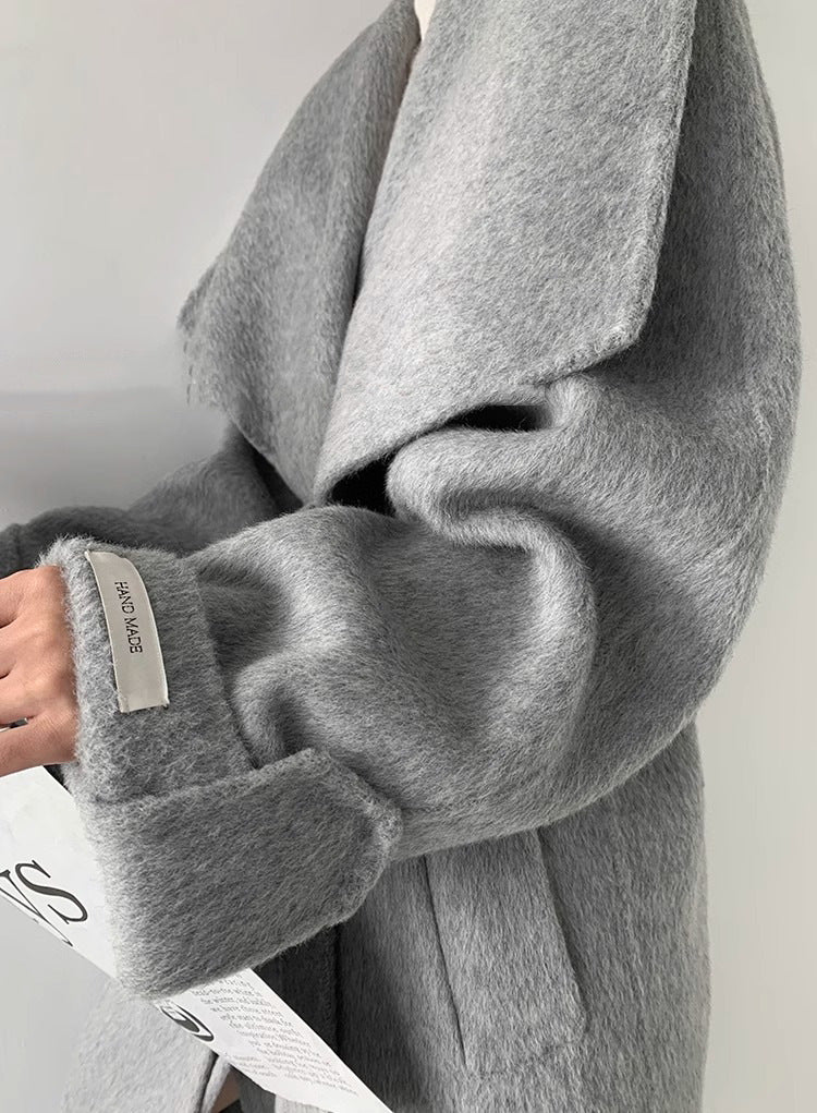 Lachlan | Womens Wool Coat Long Belted Winter Overcoat Trench