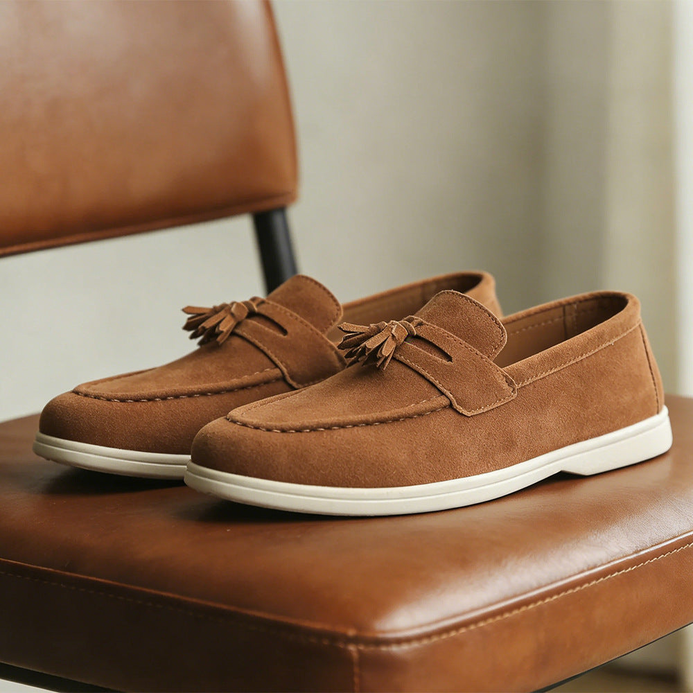Fabian | Mens Leather Loafers Slip on Driving Casual Shoes - 8