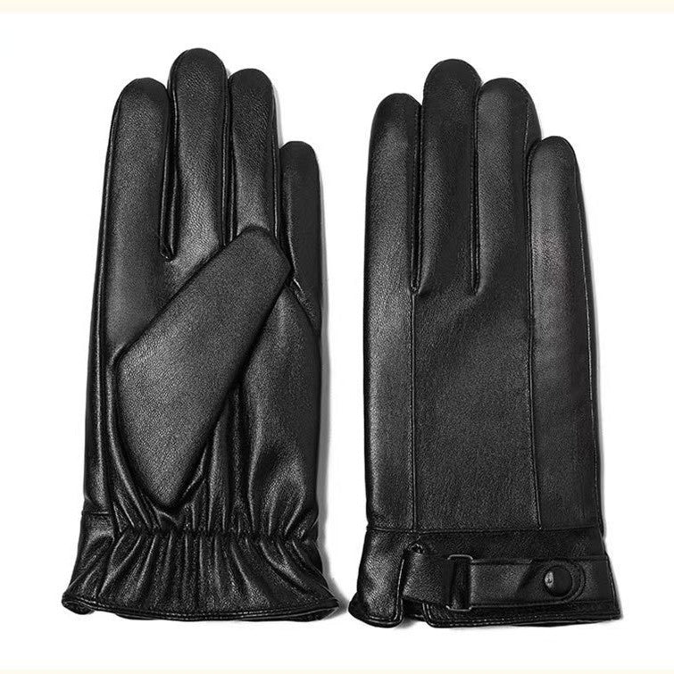 Valentine | Womens Leather Touch Screen Warm Cycling Gloves - 5