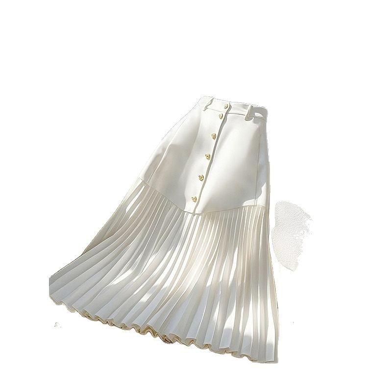 Freya | Womens Skirt High Waisted Pleated Long Skirt