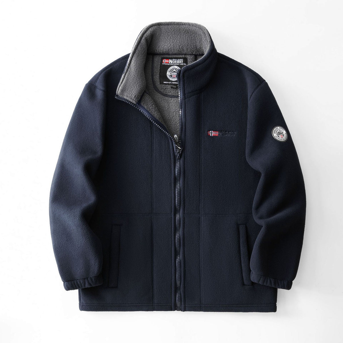 Percival | Mens Fleece Jacket Zip Up Warm Winter Casual Jacket