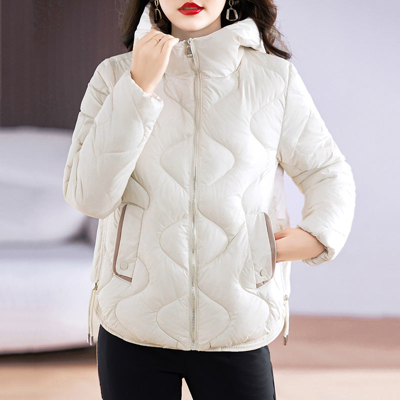 Griffin | Womens Puffer Jacket Hooded Short Padded Warm Winter Coat