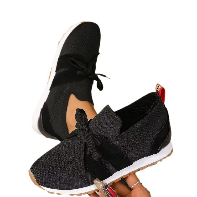 Ottilie | Womens Trainers Chunky Platform Knit Mesh Casual Shoes