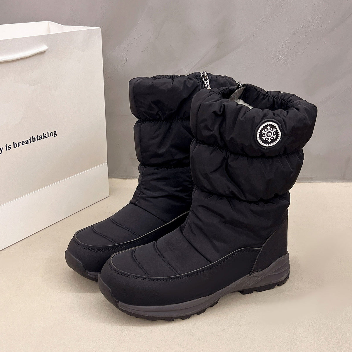 Conrad | Mens Snow Boots Fleece Lined Warm Non Slip Winter Boots