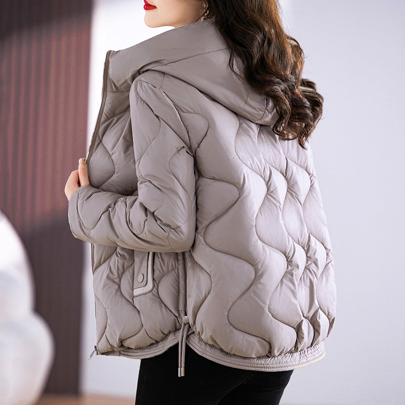 Griffin | Womens Puffer Jacket Hooded Short Padded Warm Winter Coat