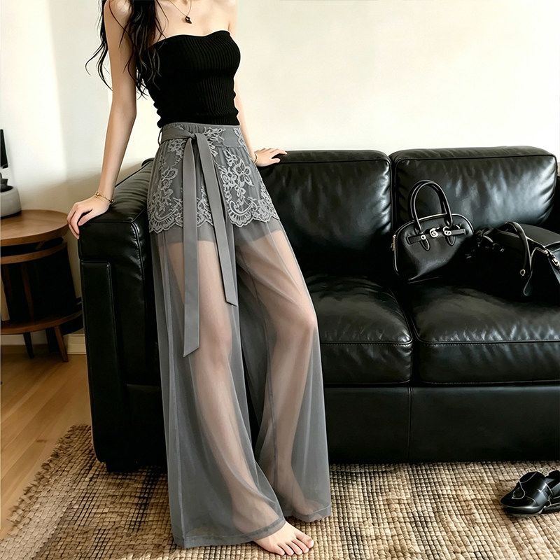 Ottoline | Womens Trousers Wide Leg High Waisted Casual Pants