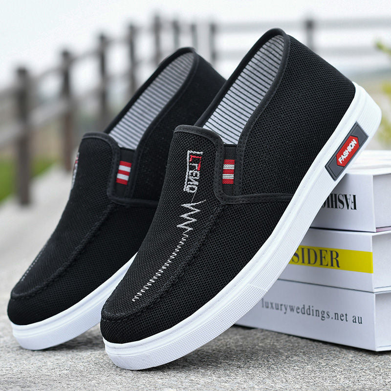 Cedric | Mens Canvas Work Shoes Breathable Lightweight Non Slip Shoes - 11