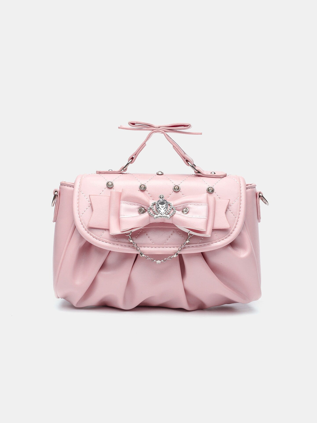 Baz | Womens Shoulder Bag Bow Rhinestone Evening Handbag