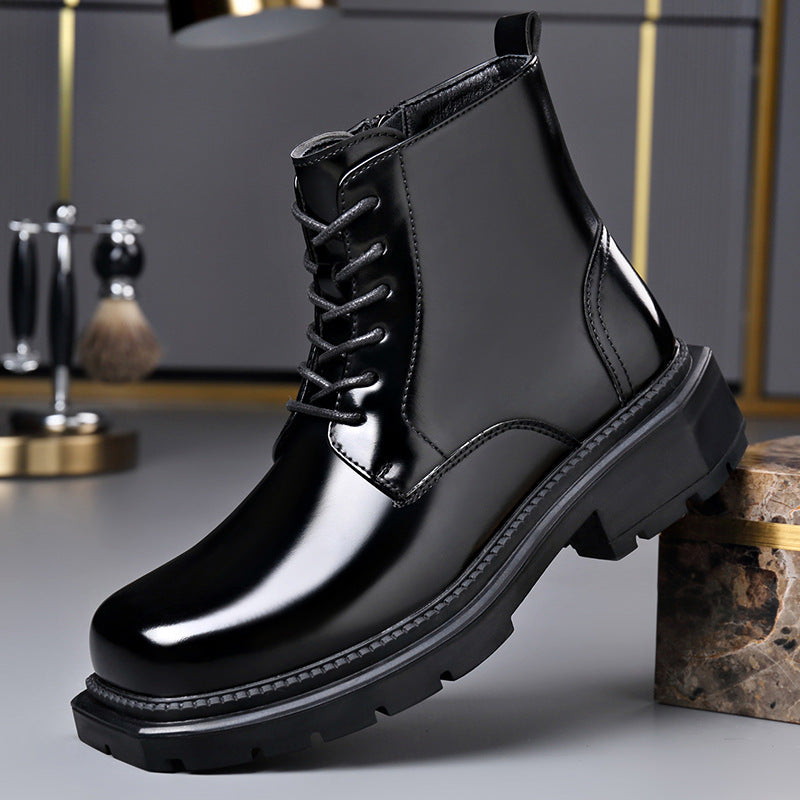 Quentin | Mens Chelsea Boots Fleece Lined Ankle Platform Winter Boots - 3