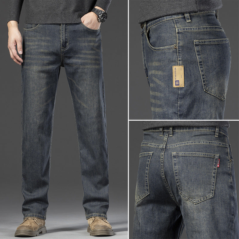 Jules | Mens Straight Leg Loose Washed Retro Jeans - 8