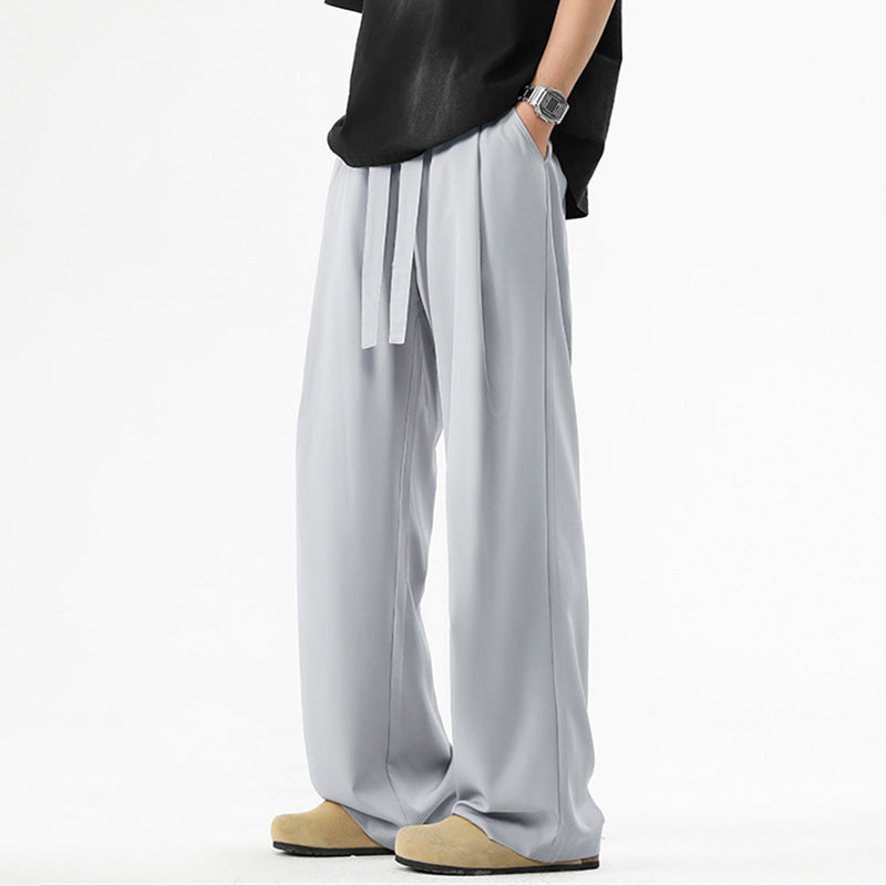 Romilly | Mens Wide Leg High Waisted Straight Leg Quick Dry Casual Trousers - 4