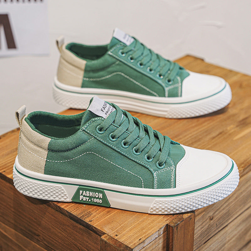Colm | Mens Trainers Canvas Sneakers Breathable Skate Casual Shoes - 8