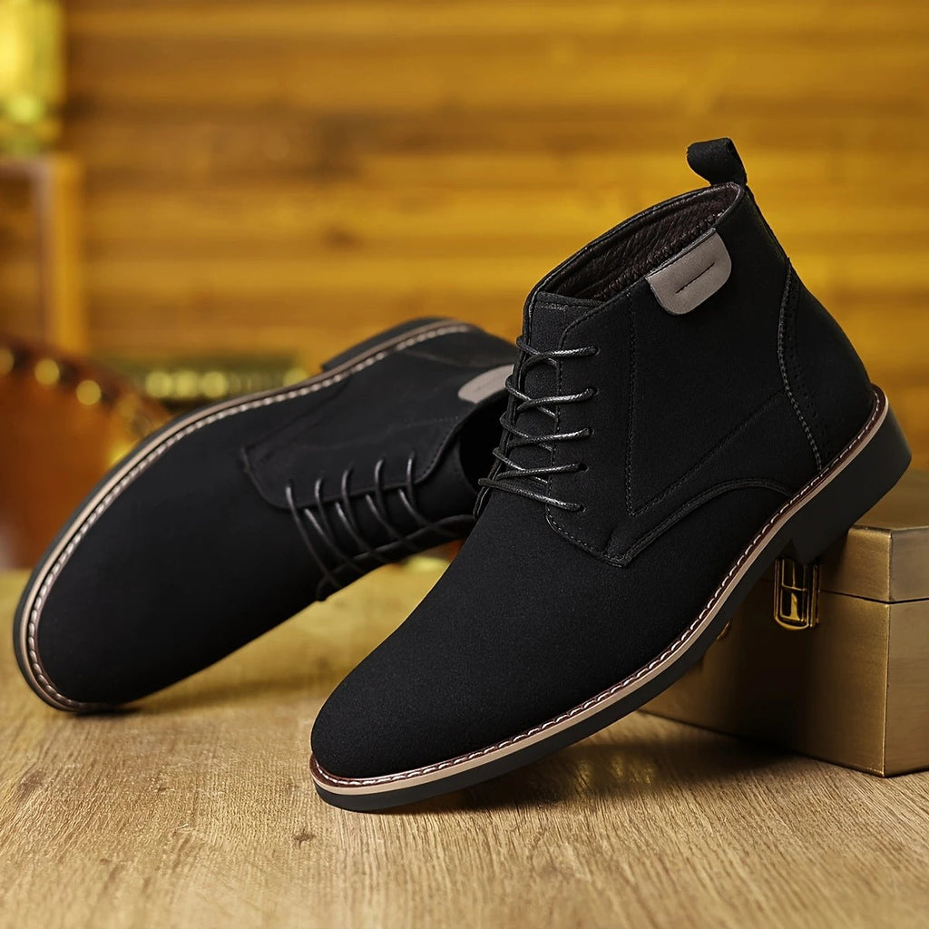 Alden | Mens Chelsea Boots Casual Lace Up Business Ankle Boots - 2