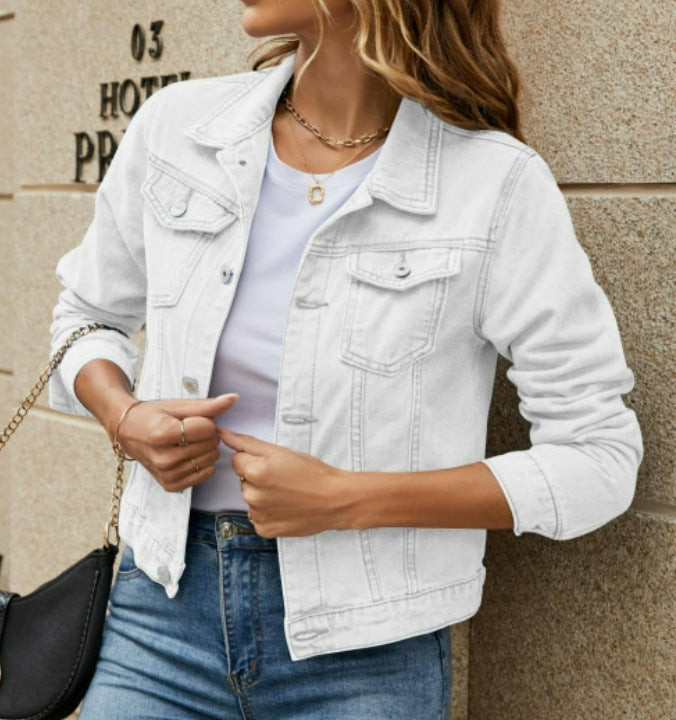 Sylvie | Womens Cropped Denim Jacket