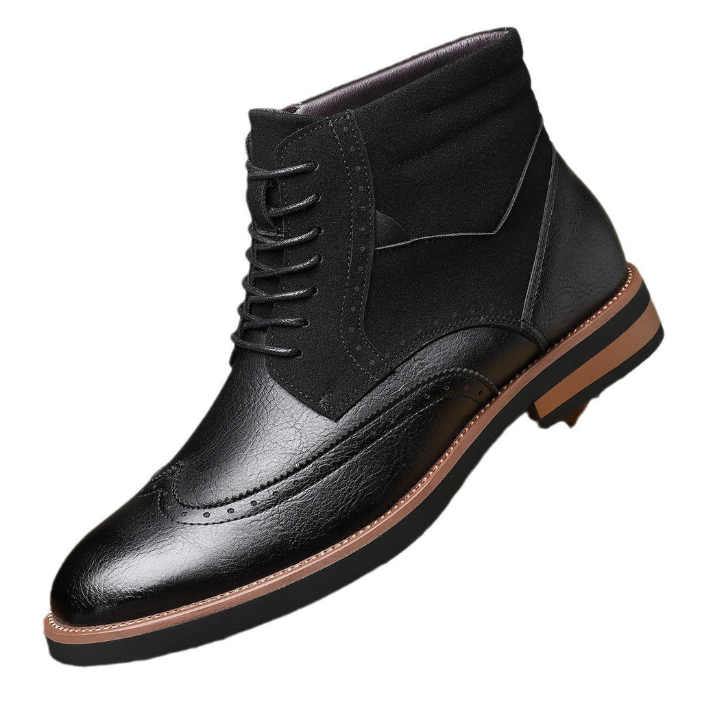 Nikolai | Mens Boots Leather Ankle Boots British Retro Casual Boots - 5