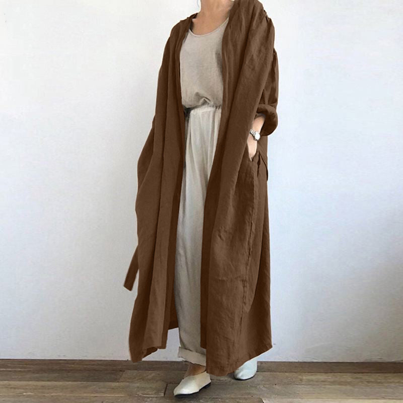 Dexter | Womens Shirt Dress Long Sleeve Longline Belted Midi Dress