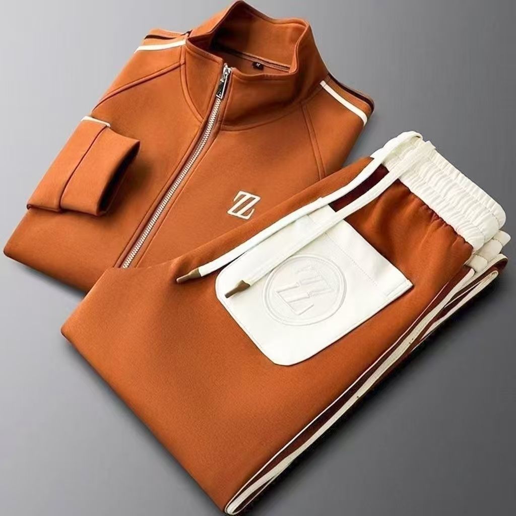 Bexley | Mens Tracksuit Stand Collar Two Piece Set Jacket Joggers