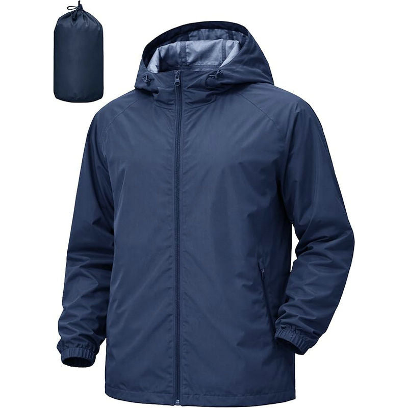 Julian | Mens Water Resistant Hooded Windbreaker Jacket