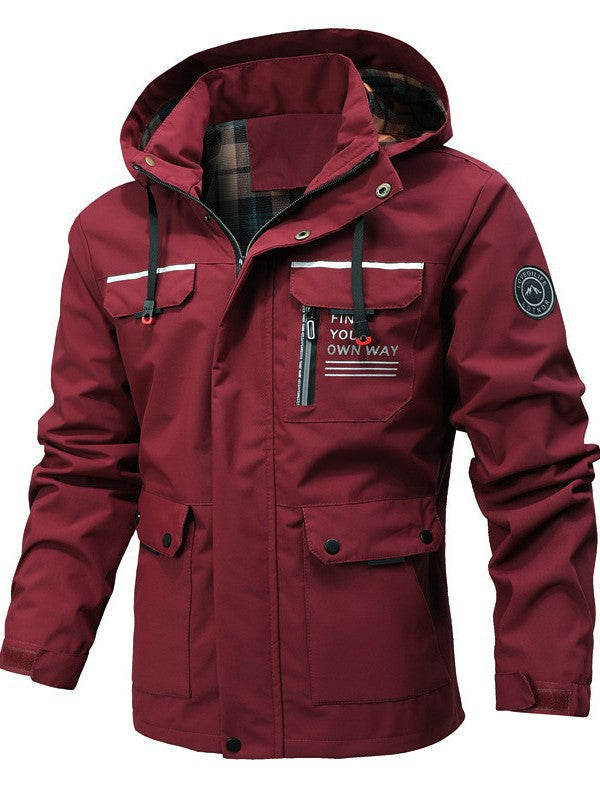 Kaya | Mens Puffer Jacket Plus Size Hooded Padded Warm Winter Coat