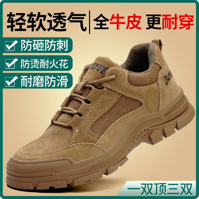 Kester | Mens Safety Boots Steel Toe Leather Work Shoes Non Slip