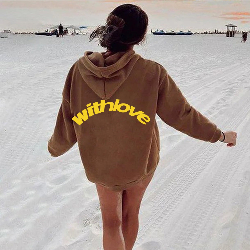 Leif | Womens Hoodies Hooded Sweatshirt Letter Print Long Sleeve Jacket - 17