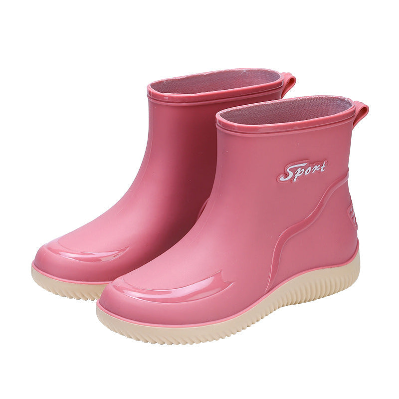 Esme | Womens Wellington Boots Waterproof Non Slip Mid Calf Rain Boots