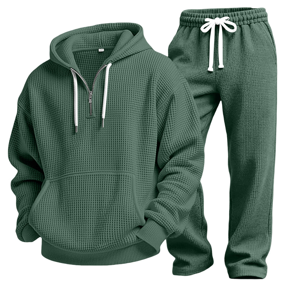 Gulliver | Mens Waffle Knit Casual Sports Versatile Trousers - 1