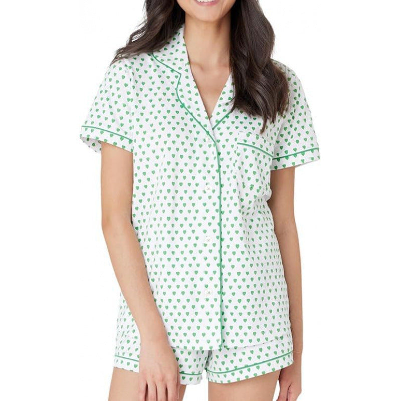 Genevieve | Womens Short Sleeve Cotton Pyjama Set