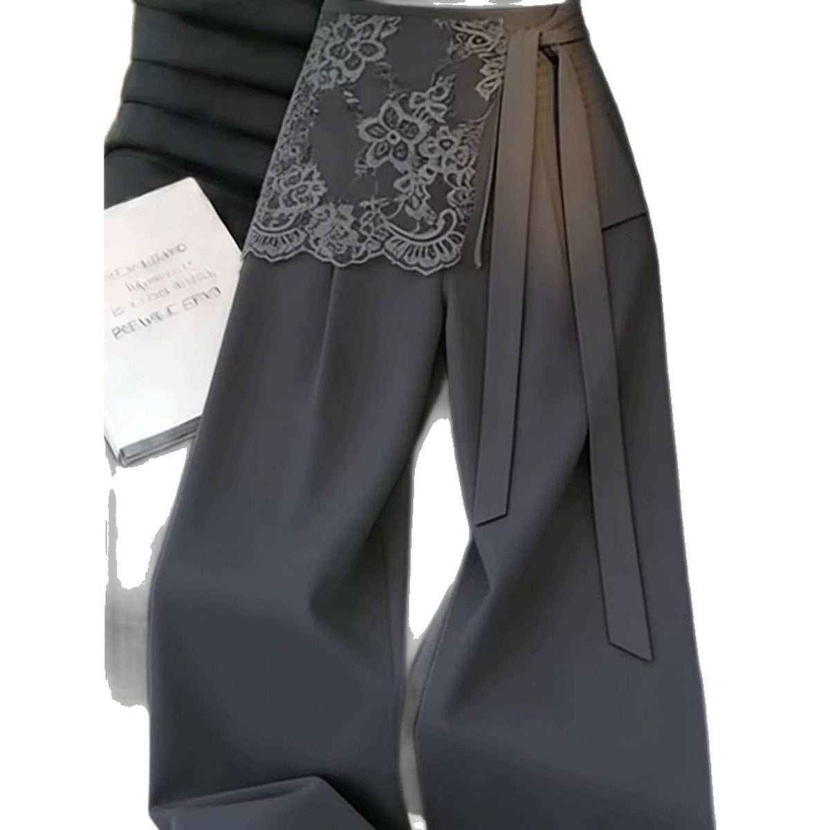 Bexley | Womens Trousers Wide Leg Faux Two Piece Suit Pants