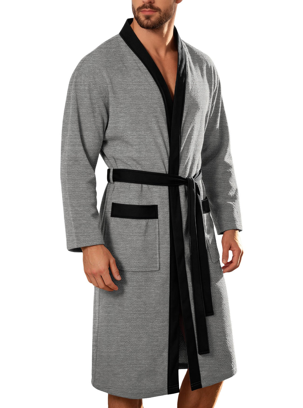 Alden | Mens Dressing Gown Towelling Bathrobe Robe Loungewear