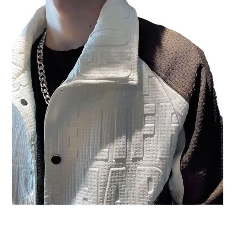 Leopold | Mens Slim Fit Lapel Contrast Stitching Jacket - 5